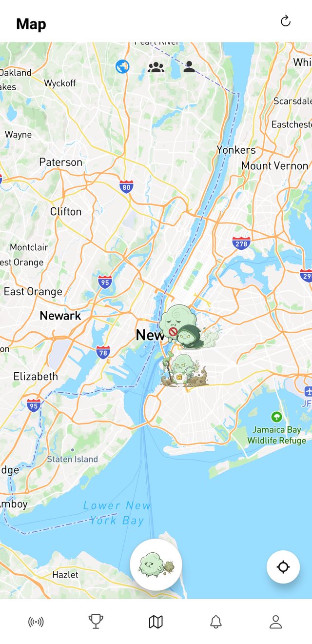 Tooty live map with gas pins